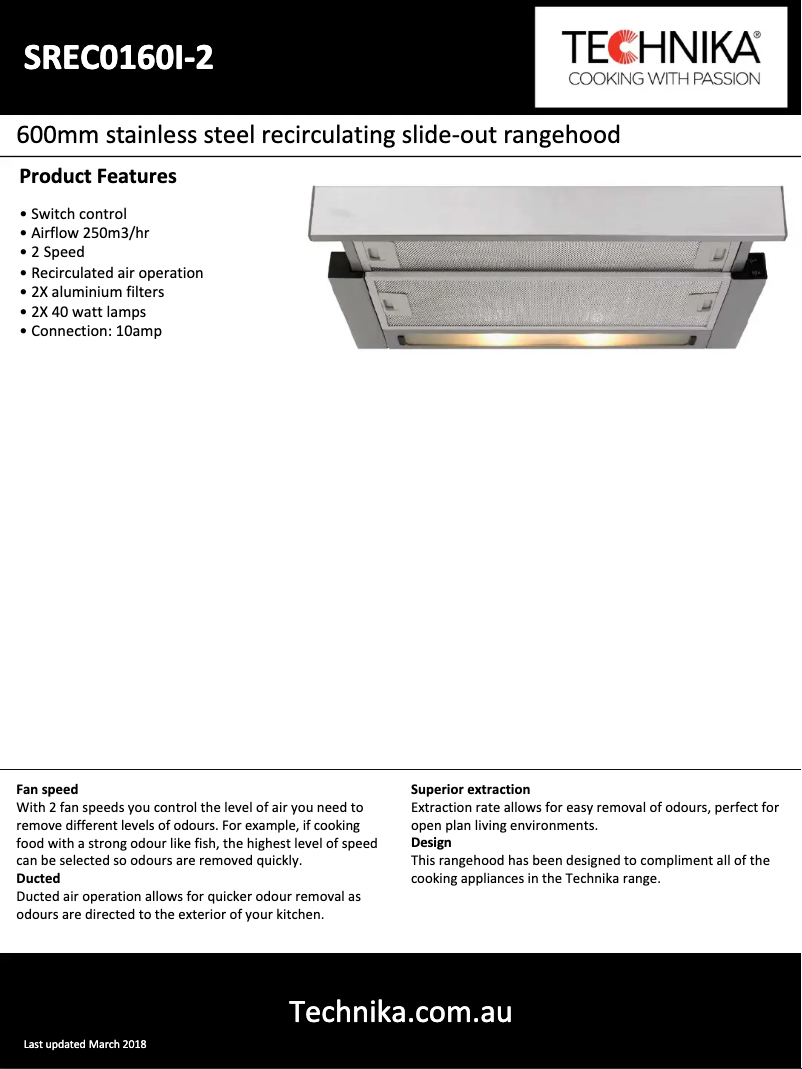 Image de la première page du manuel de l'appareil SREC0160I-2