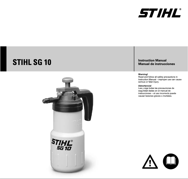 Page n°1 - Manuel utilisateur Stihl SG 10