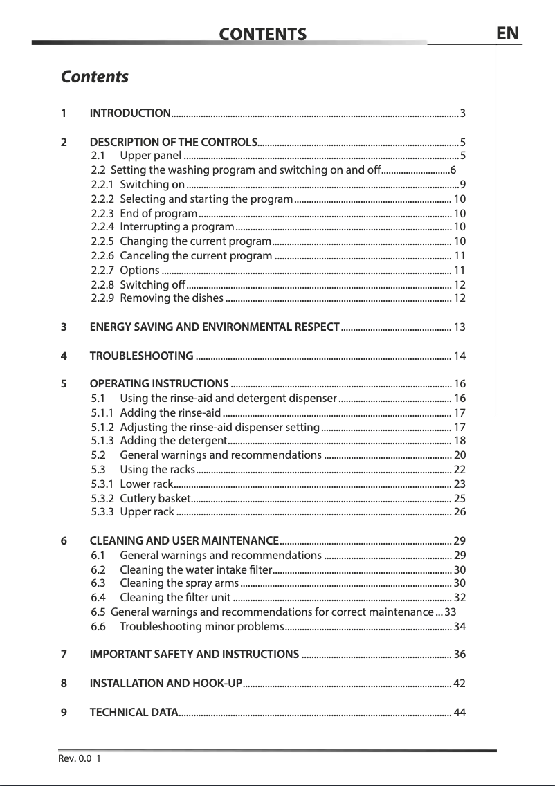 Image de la première page du manuel de l'appareil Favorit F89088VI-S