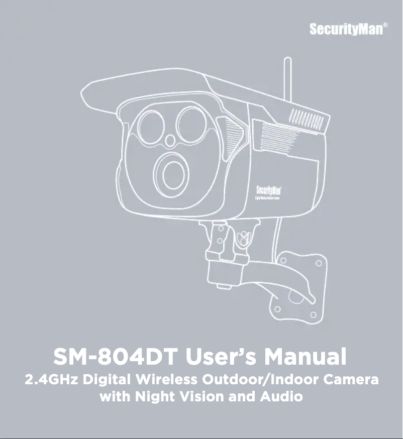Page 1 de la notice Manuel utilisateur SecurityMan SM-804DT