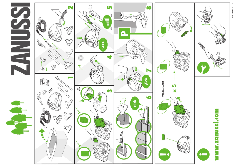 Image de la première page du manuel de l'appareil ZAN3002EL