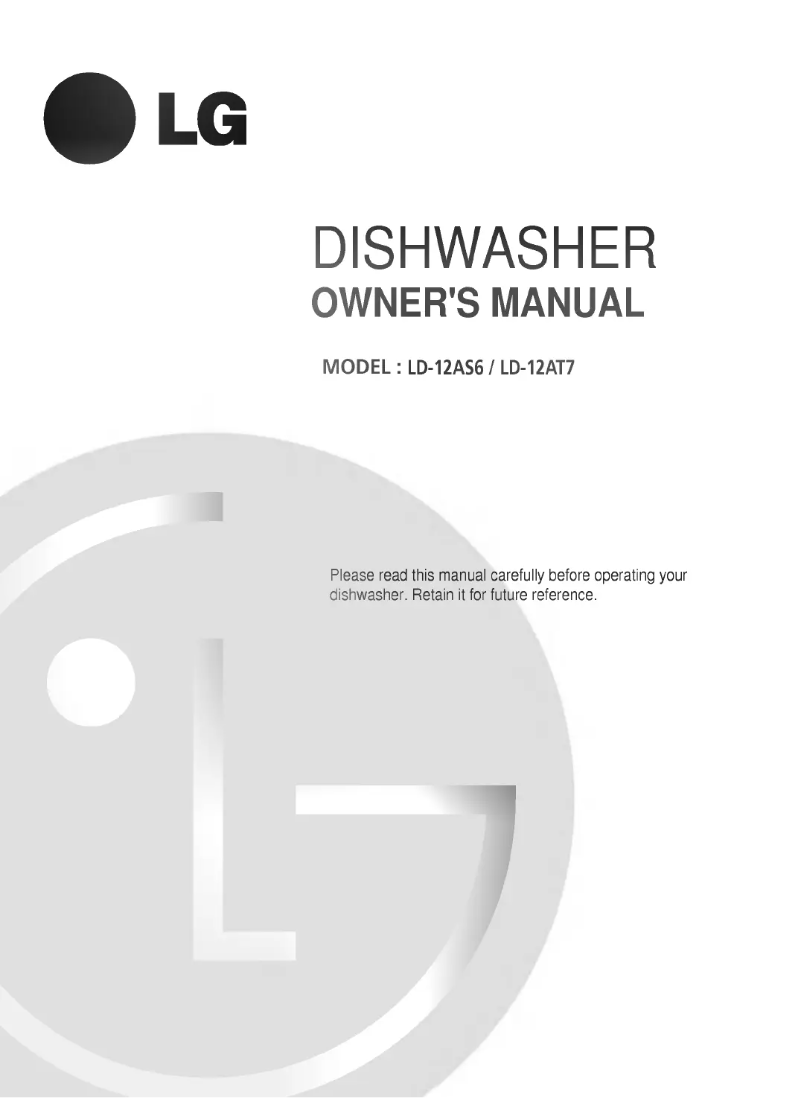 Page 1 de la notice Manuel utilisateur LG LD-12AT7