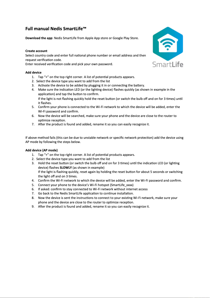 Page 1 de la notice Manuel utilisateur Nedis WIFILW10WTGU10