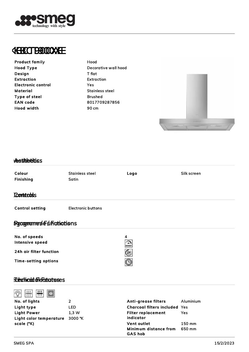 Image de la première page du manuel de l'appareil KBCT900XE
