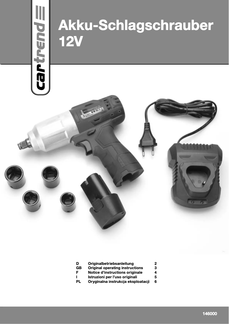 Page n°1 - Manuel utilisateur Cartrend 146000
