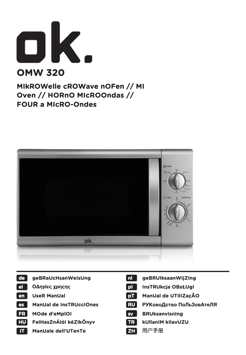 Page n°1 - Manuel utilisateur OK OMW 320 D-M