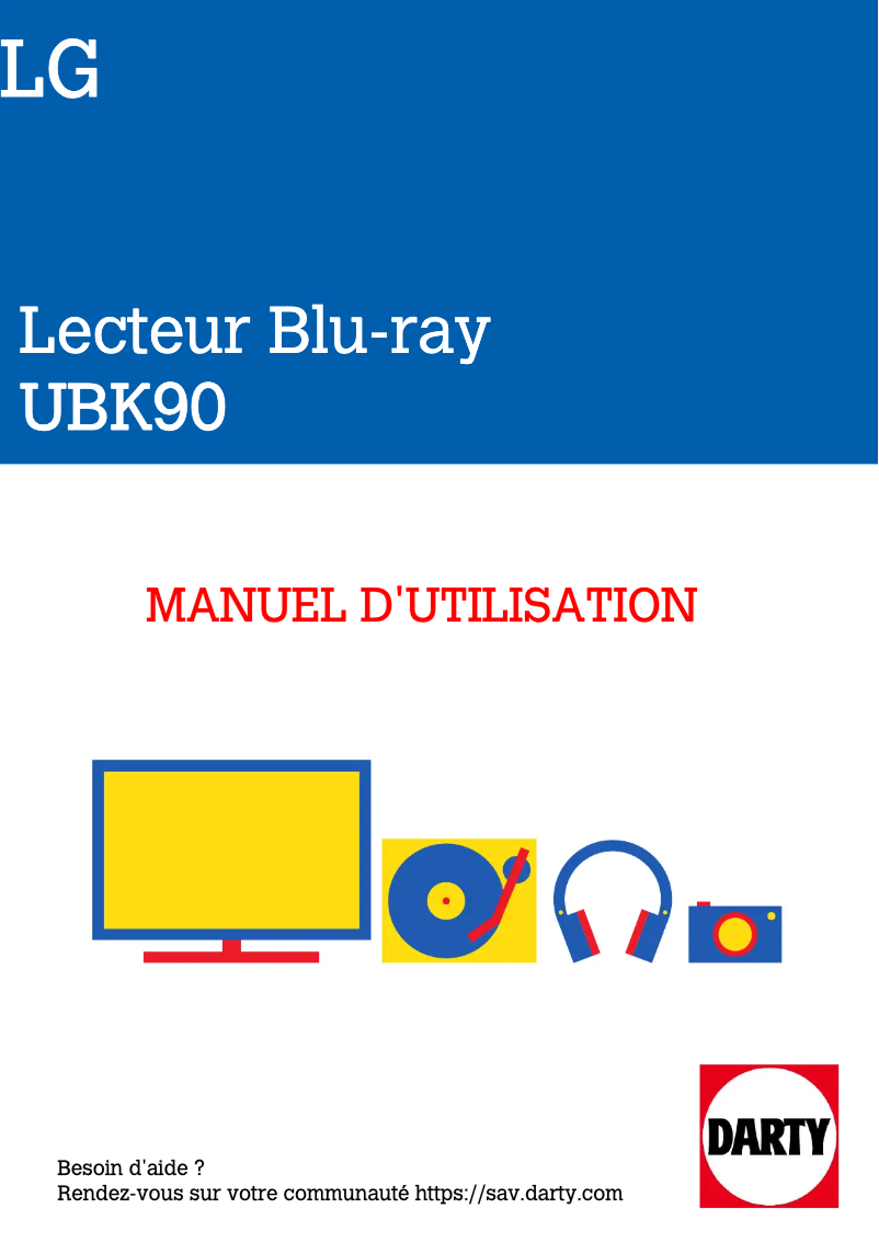 Page n°1 - Manuel utilisateur LG UBK90