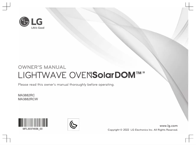 Image de la première page du manuel de l'appareil MA3882RC