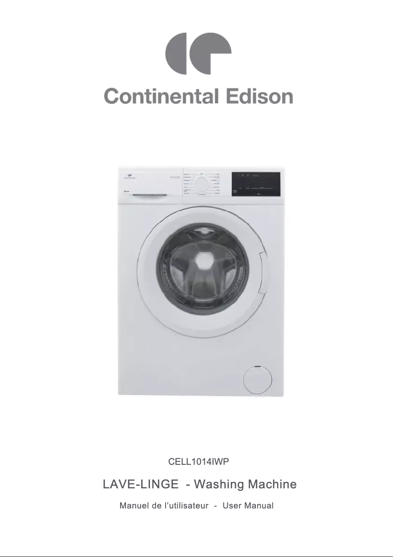 Page 1 de la notice Manuel utilisateur Continental Edison CELL1014IWP