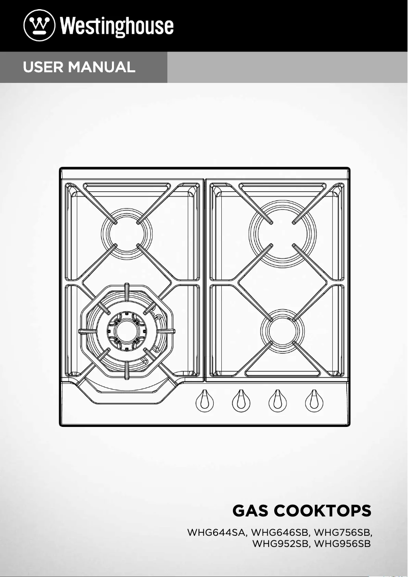 Image de la première page du manuel de l'appareil WHG956SB