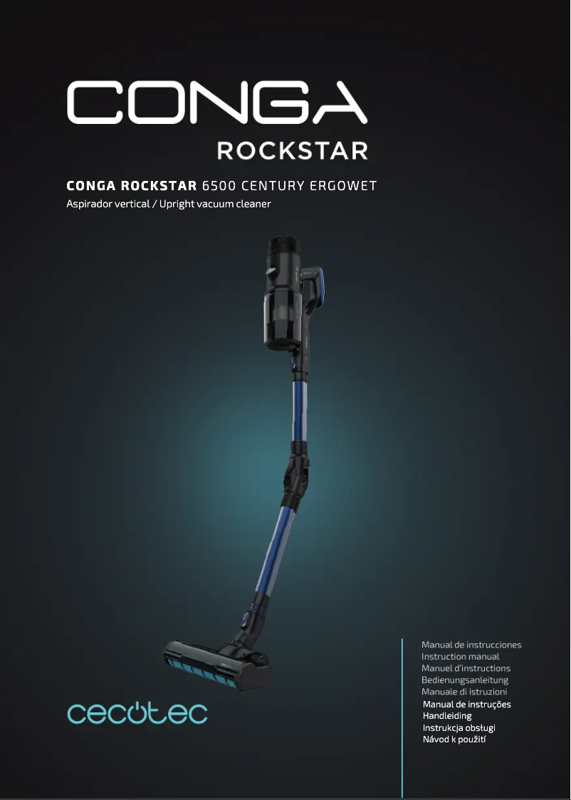 Page n°1 - Manuel utilisateur Cecotec Conga Rockstar 6500 Century ErgoWet