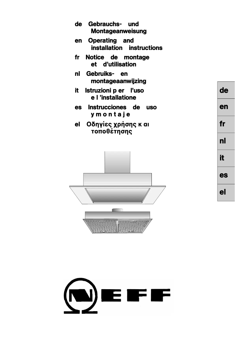 Page n°1 - Manuel utilisateur Neff D5625X0