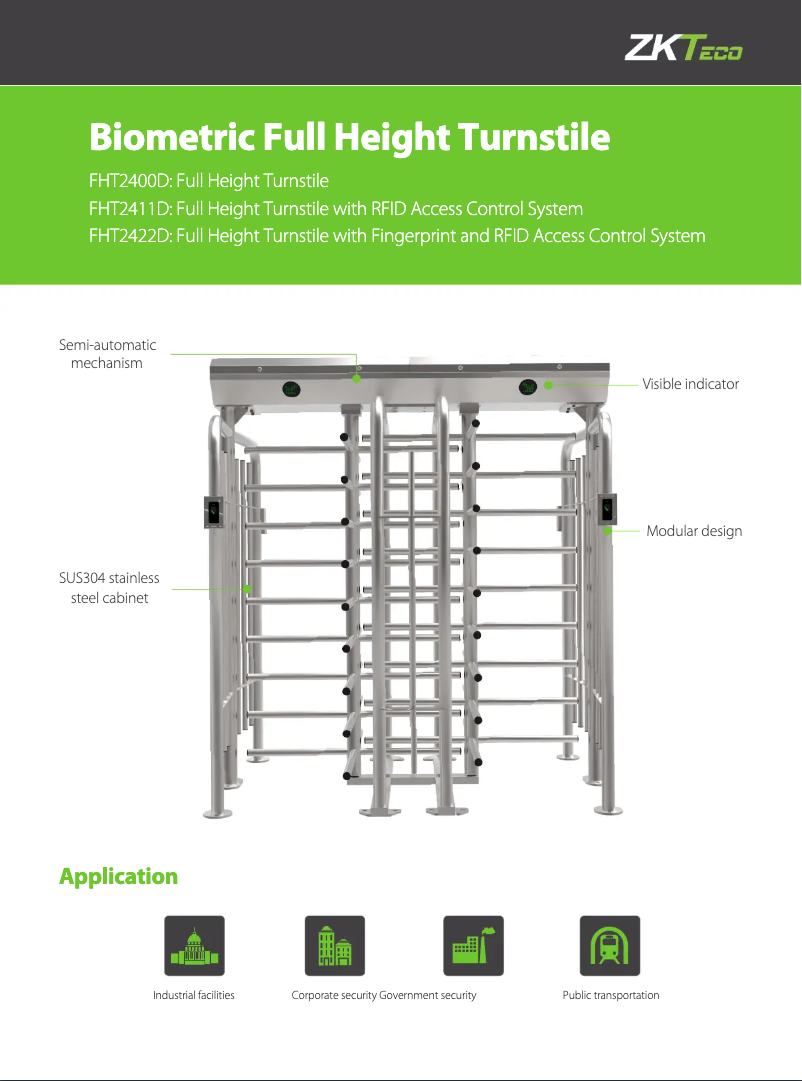 First page image of the manual for FHT2400D