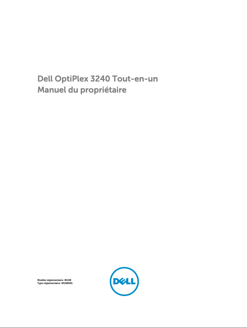 Image de la première page du manuel de l'appareil OptiPlex 3240