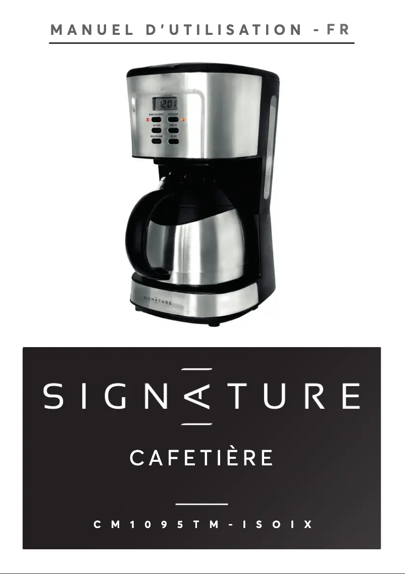 Page 1 de la notice Manuel utilisateur Signature CM1095TM-ISOIX