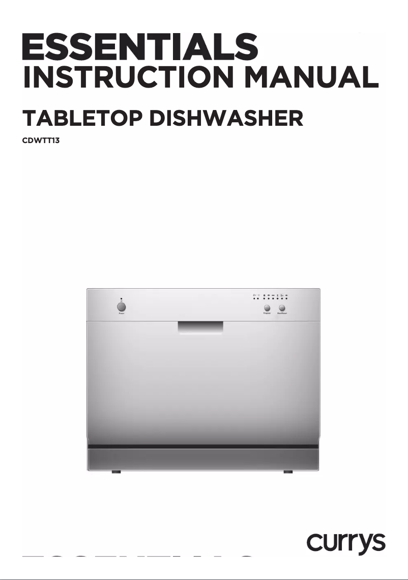 Page 1 de la notice Manuel utilisateur Currys Essentials CDWTT13