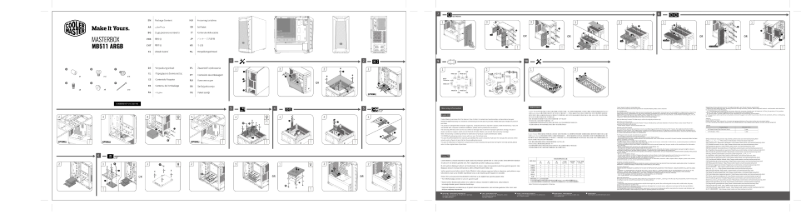 Page 1 de la notice Manuel utilisateur Cooler Master MasterBox MB511 ARGB
