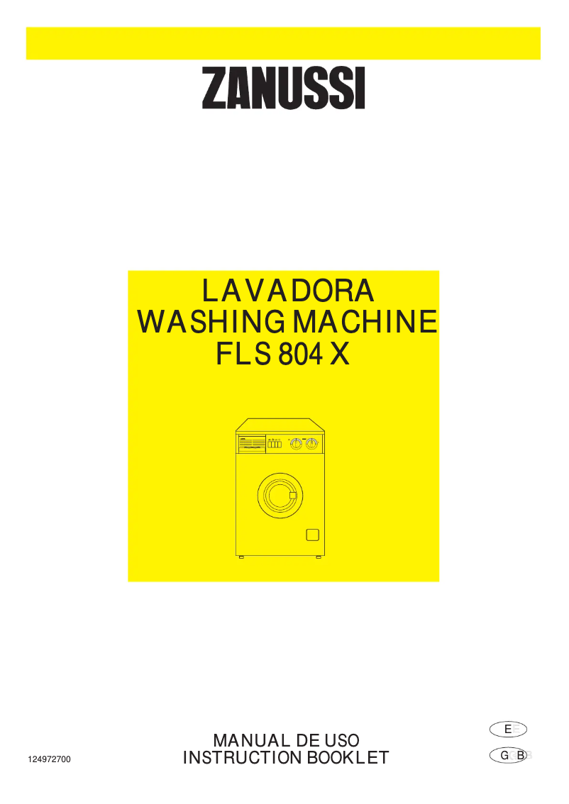 Page 1 de la notice Manuel utilisateur Zanussi FLS 804 X