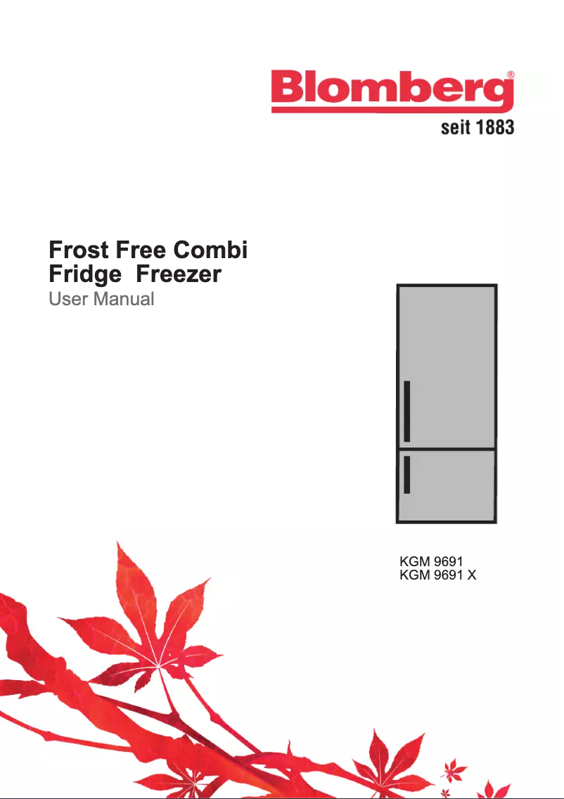 Page n°1 - Manuel utilisateur Blomberg KGM9691