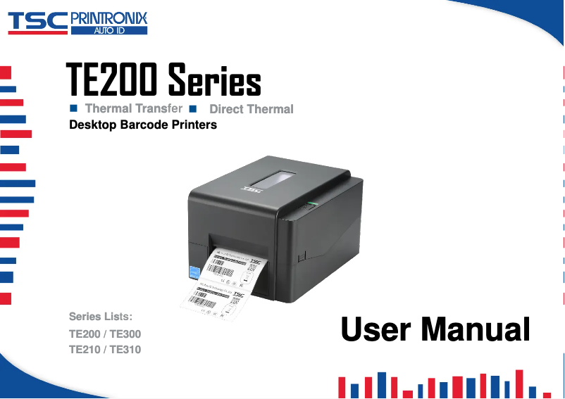 Image de la première page du manuel de l'appareil TE210