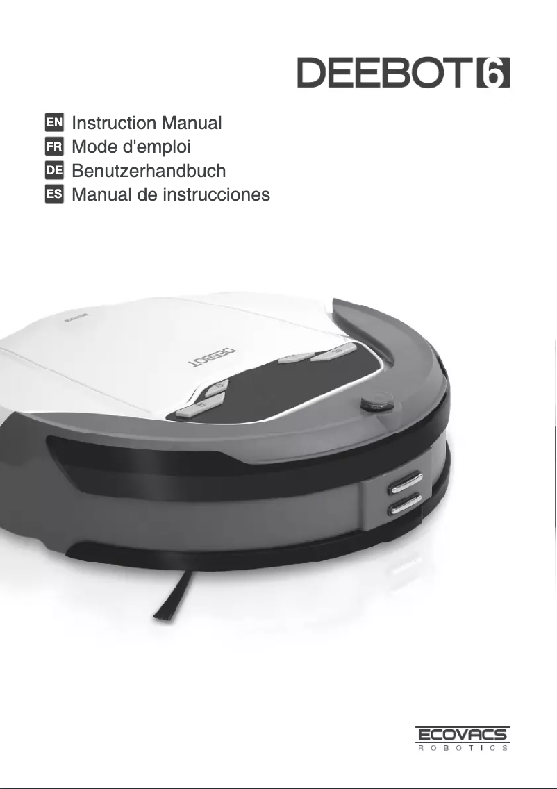 Page n°1 - Manuel utilisateur ECOVACS DEEBOT 63S
