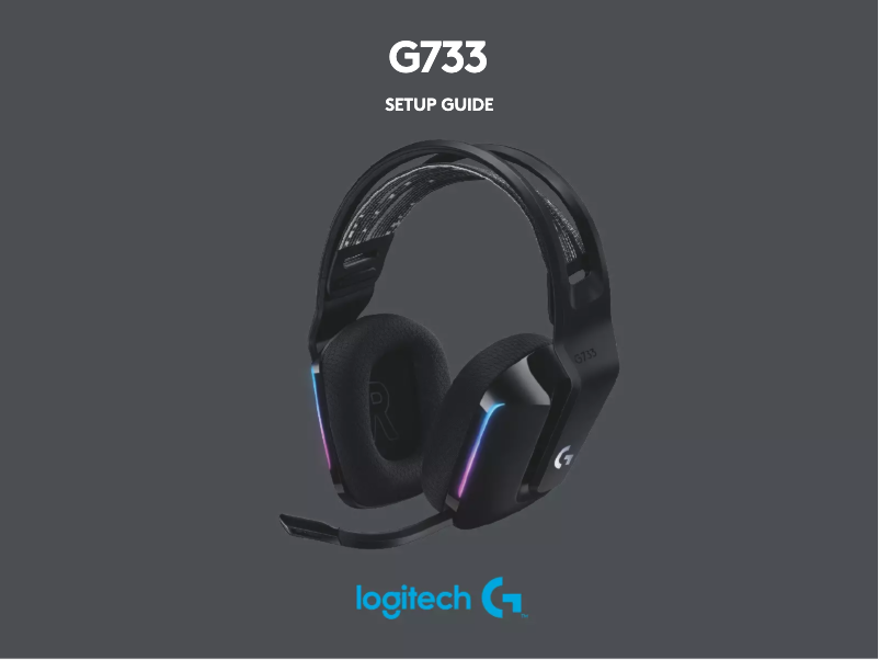 Page 1 de la notice Manuel utilisateur Logitech G733 Lightspeed