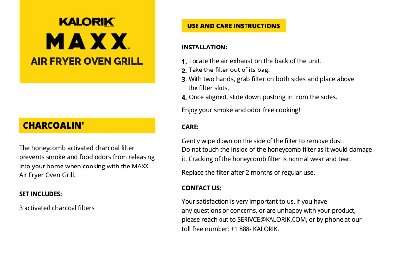 Page 1 de la notice Manuel utilisateur Kalorik MAXX FTR 51141