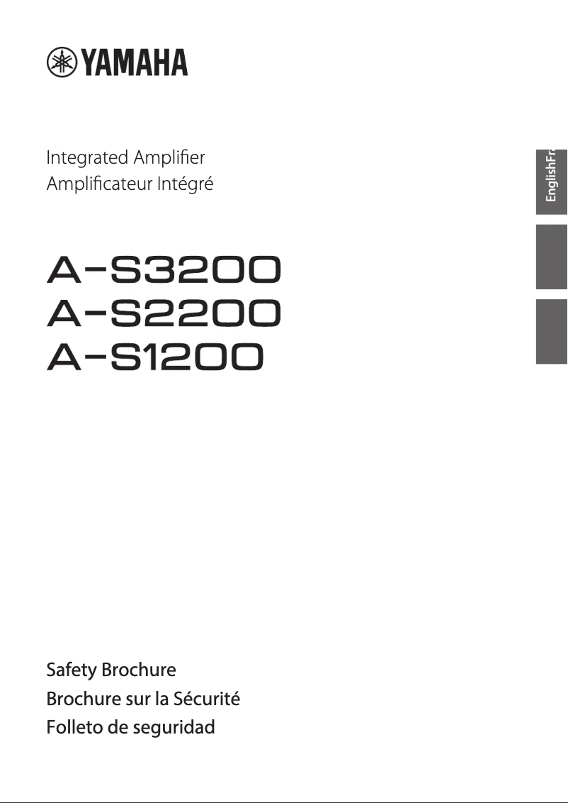 Page 1 de la notice Instructions de sécurité Yamaha A-S3200