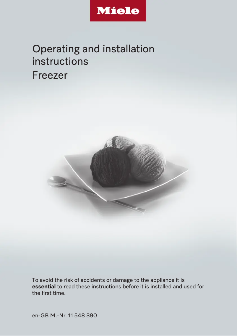 Page n°1 - Mode d'emploi Miele F 2413 Vi