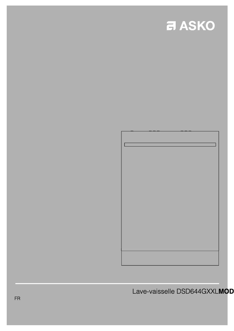 Page n°1 - Manuel utilisateur Asko DSD644GXXL