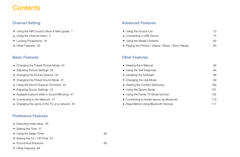 Image de la première page du manuel de l'appareil UA32M4100DG