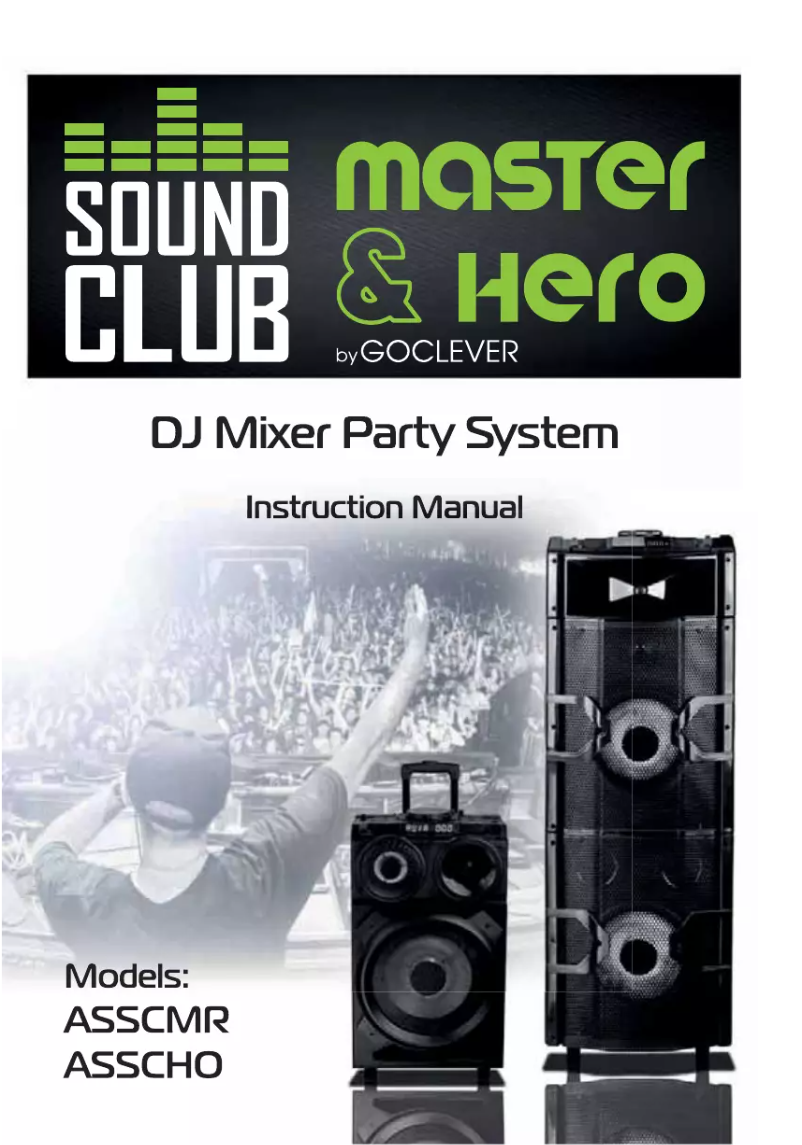Page 1 de la notice Manuel utilisateur GoClever Sound Club Master