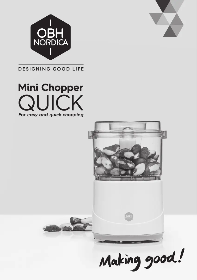 Page n°1 - Manuel utilisateur OBH Nordica Multi Chopper Quick 6721
