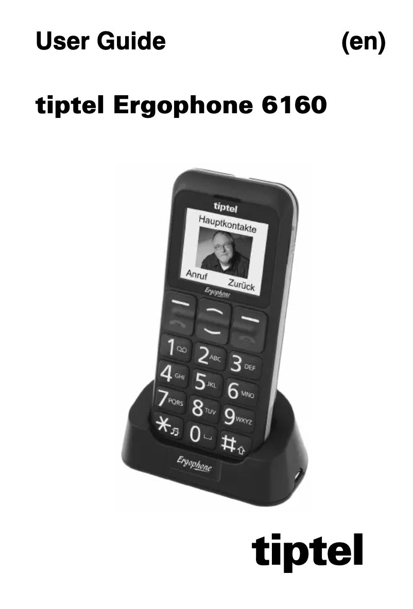 Image de la première page du manuel de l'appareil Ergophone 6160