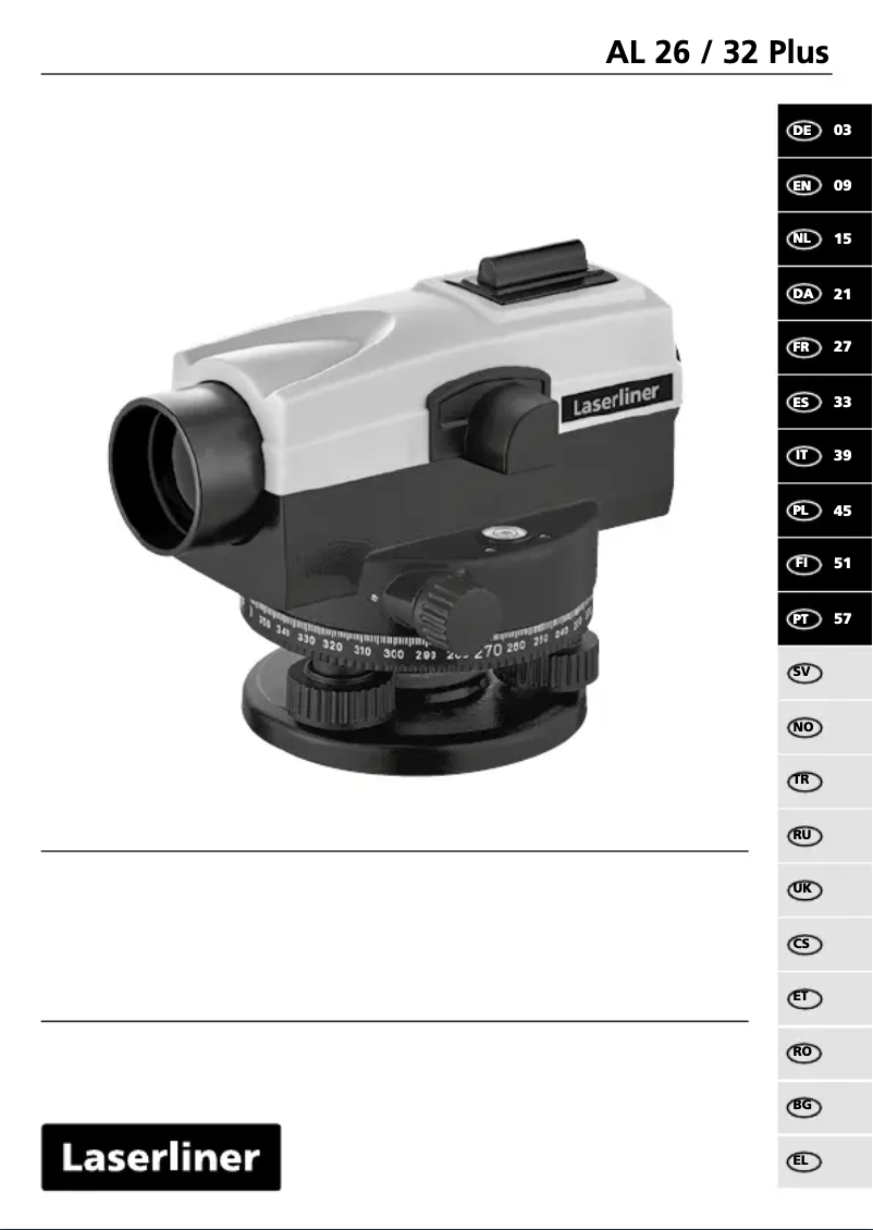 Page n°1 - Manuel utilisateur Laserliner AL 26 Plus