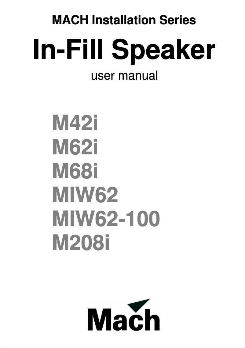 Page n°1 - Manuel utilisateur Martin M42i