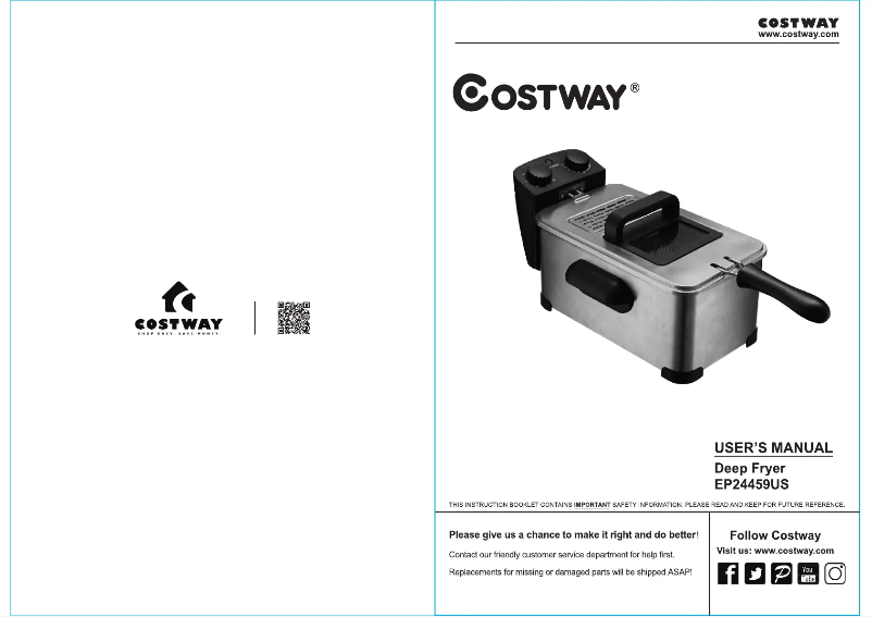 Página 1 del manual Manual de usuario Costway EP25589US