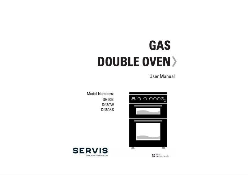 Page n°1 - Manuel utilisateur Servis DG60SS