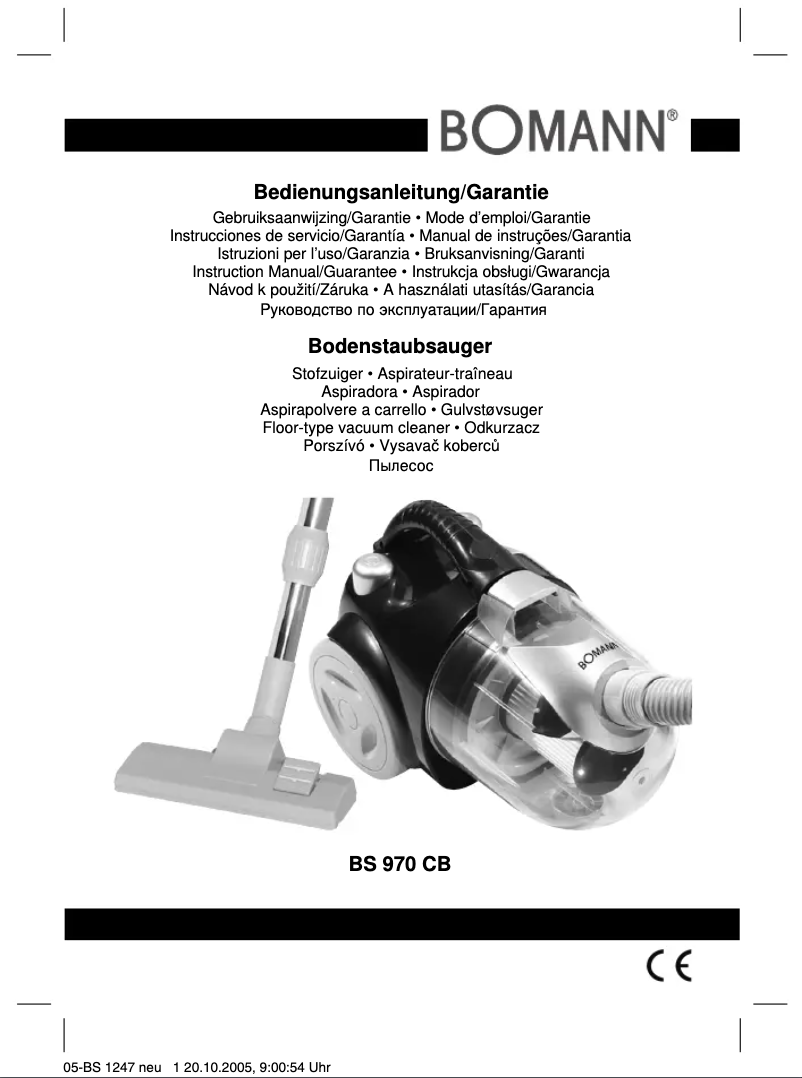 Página 1 del manual Manual de usuario Bomann BS 970 CB
