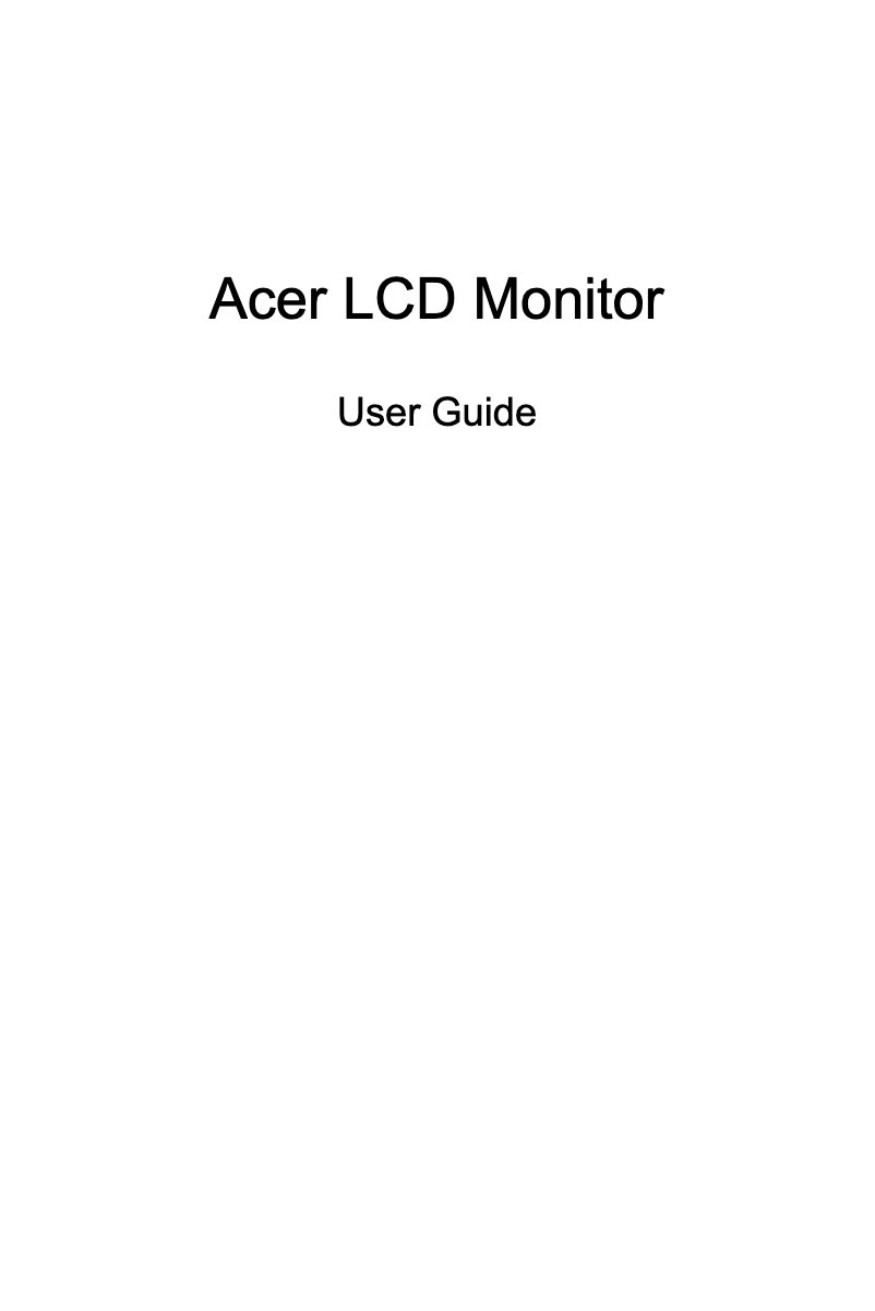Page n°1 - Manuel utilisateur Acer Nitro XV431C