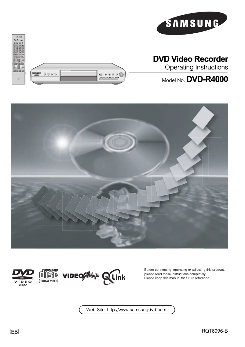 Page n°1 - Manuel utilisateur Samsung DVD-R4000