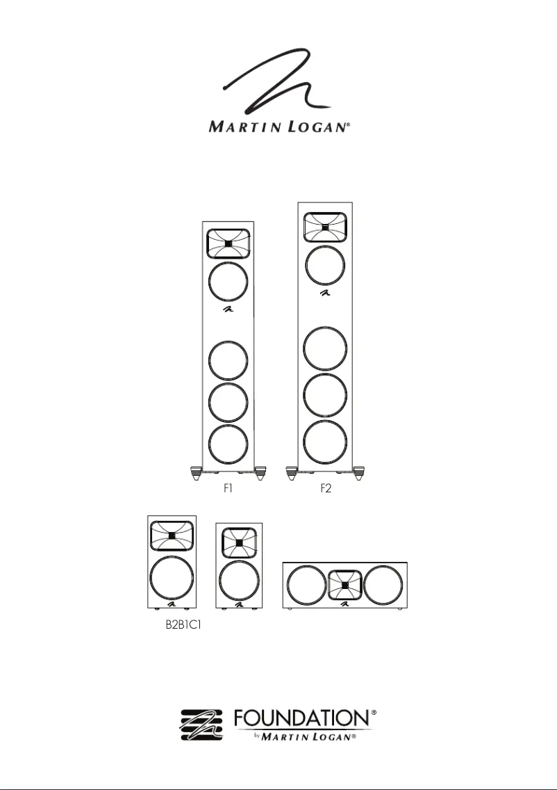 Page n°1 - Manuel utilisateur Martin Logan Motion Foundation B1