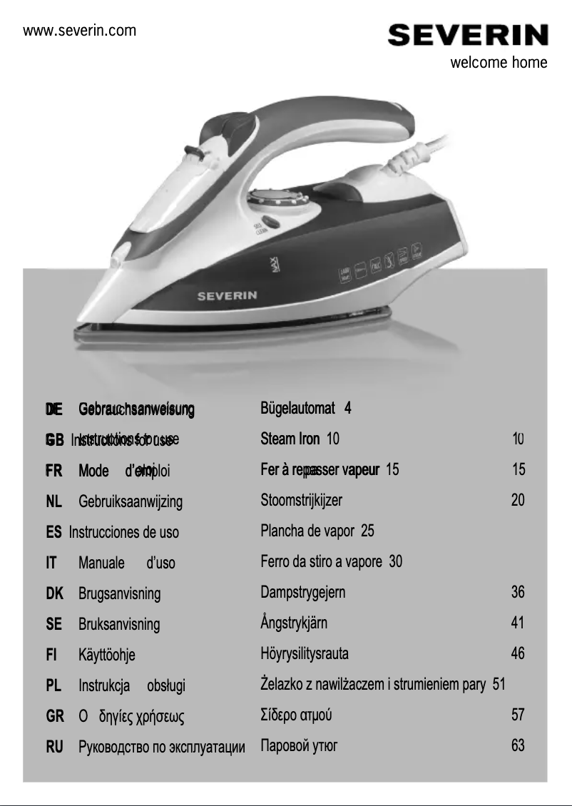 Page n°1 - Manuel utilisateur Severin BA 3243