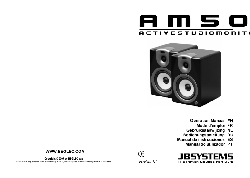 Image de la première page du manuel de l'appareil AM 50