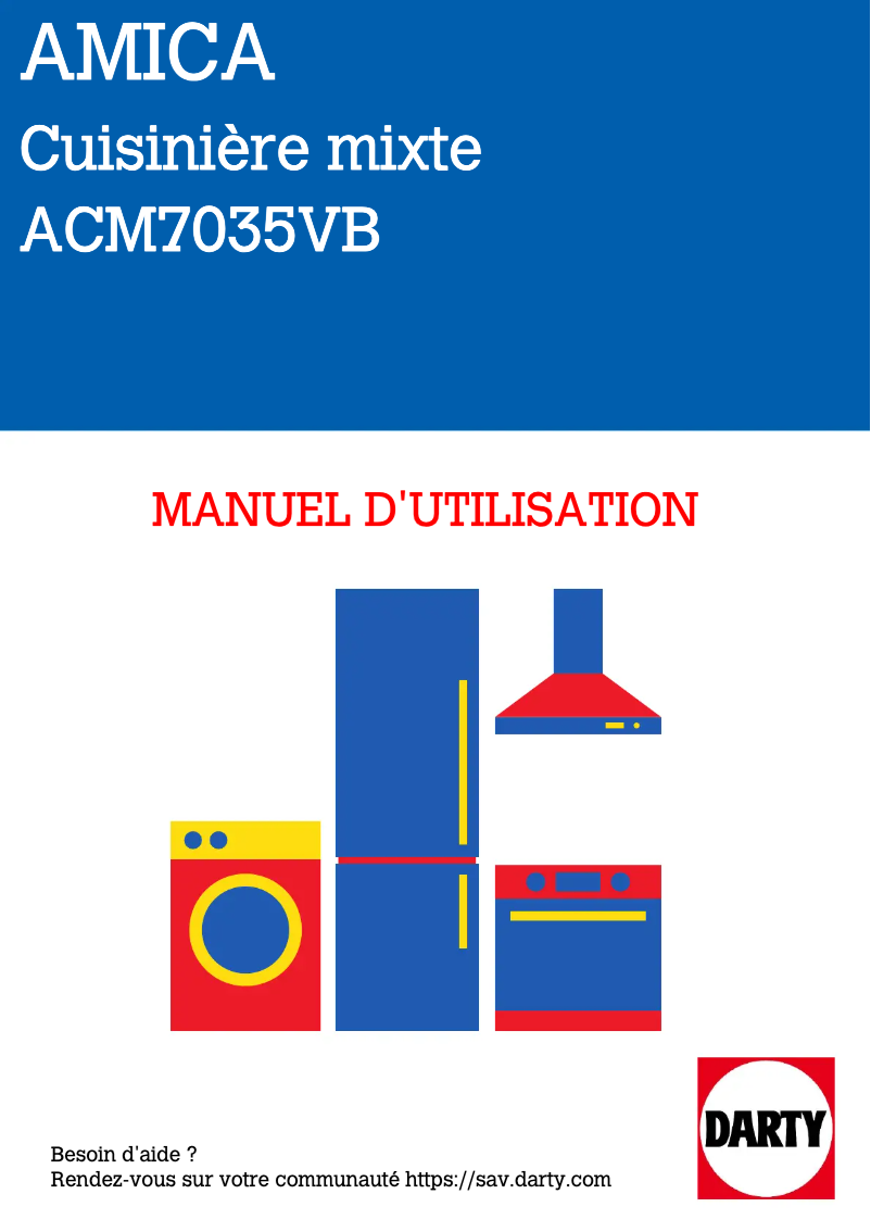 Página 1 del manual Manual de usuario Amica ACM7035VB