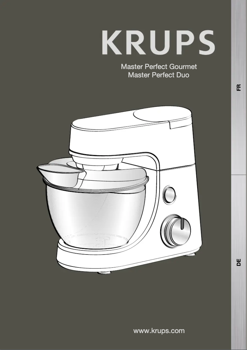 Page n°1 - Manuel utilisateur Krups Master Perfect Gourmet KA631D
