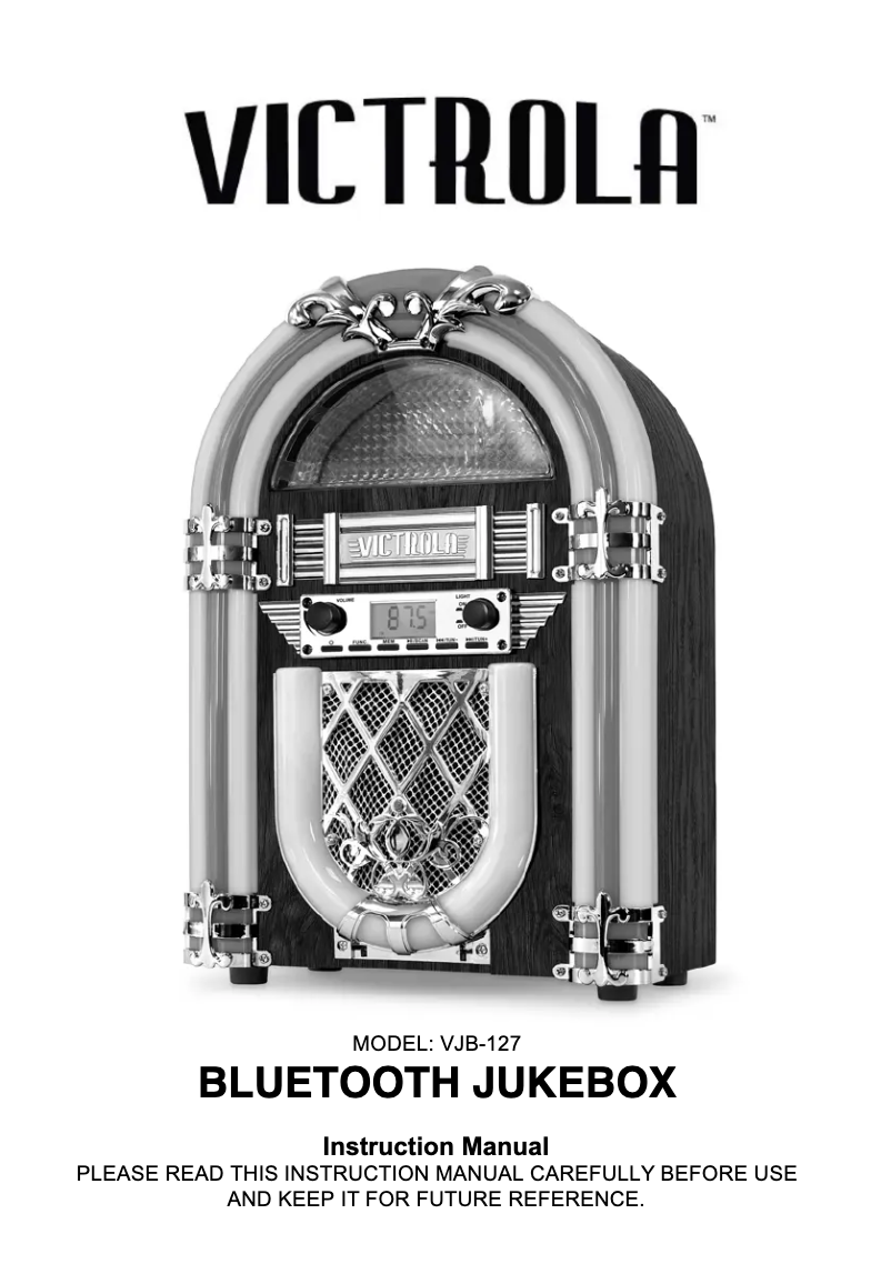 Image de la première page du manuel de l'appareil Nostalgic VJB-127