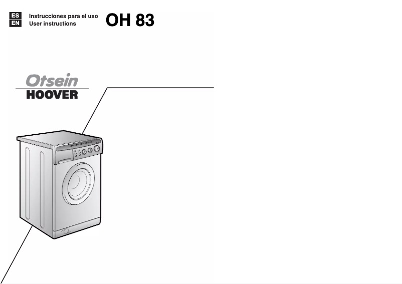 Page 1 de la notice Manuel utilisateur Otsein-Hoover LBOH 83 M6