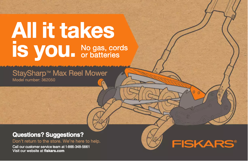 Page 1 de la notice Manuel utilisateur Fiskars StaySharp Max Reel