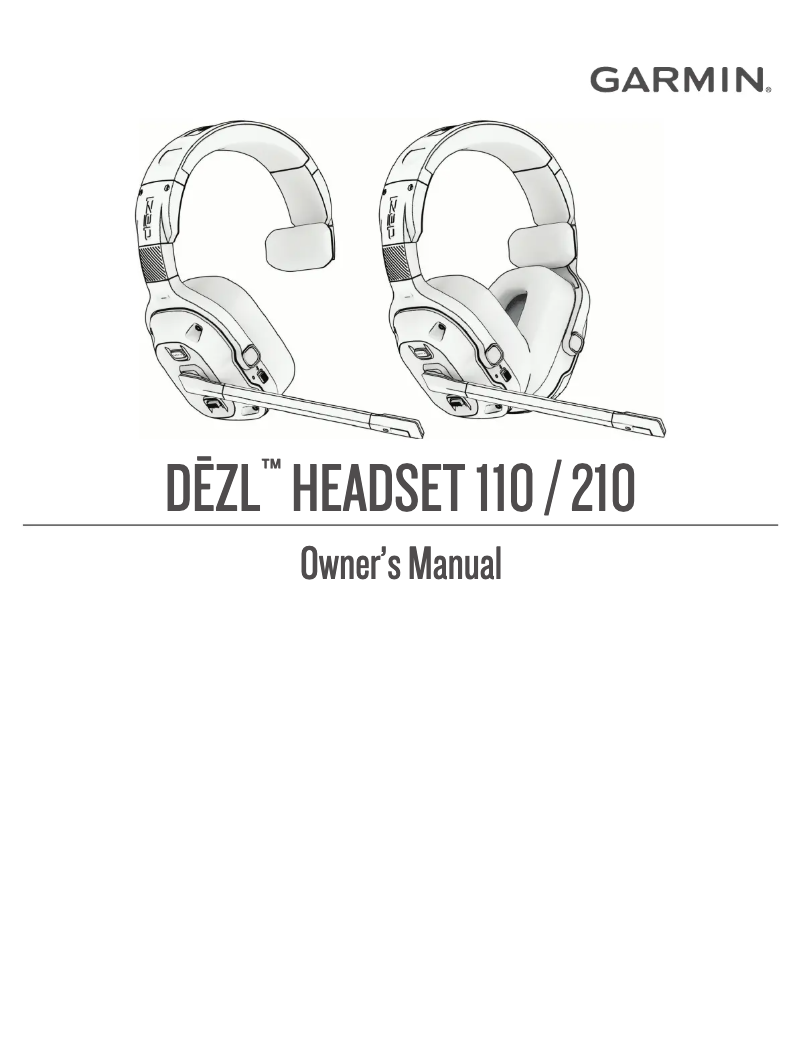 Image de la première page du manuel de l'appareil dēzl Headset 210